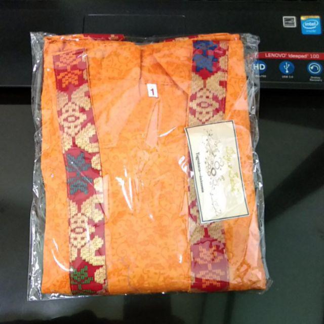 Setelan Batik Anak Bahan Katun Warna Marun  Bac29 1-5tahun