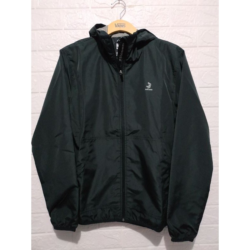 3second jacket windbreaker jacket hitam three second new