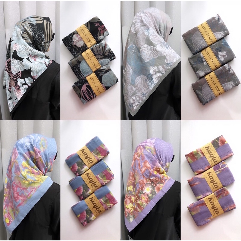 Voal Motif Premium / Hijab Segi Empat by Kayla