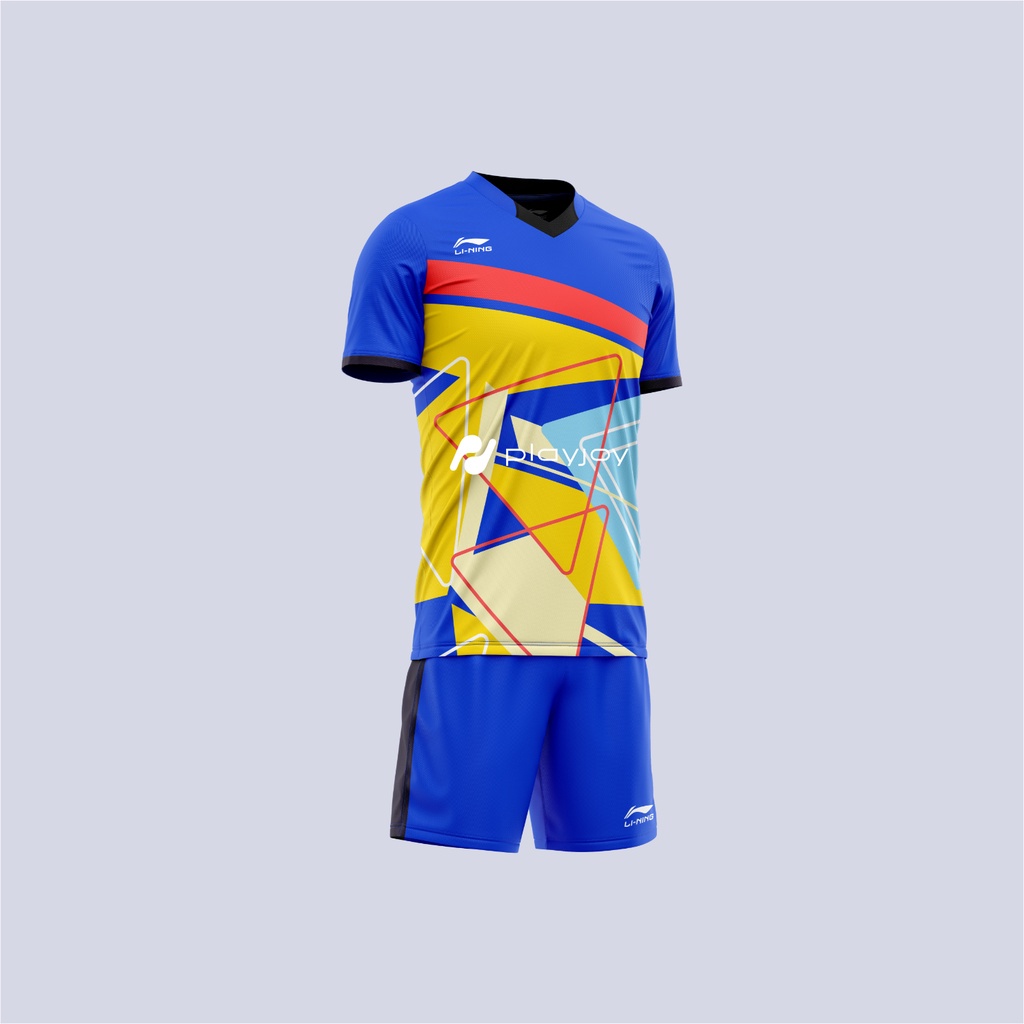 SETELAN BAJU KAOS DAN CELANA OLAHRAGA BULUTANGKIS BADMINTON LINING JERSEY PRINTING PRIA WANITA