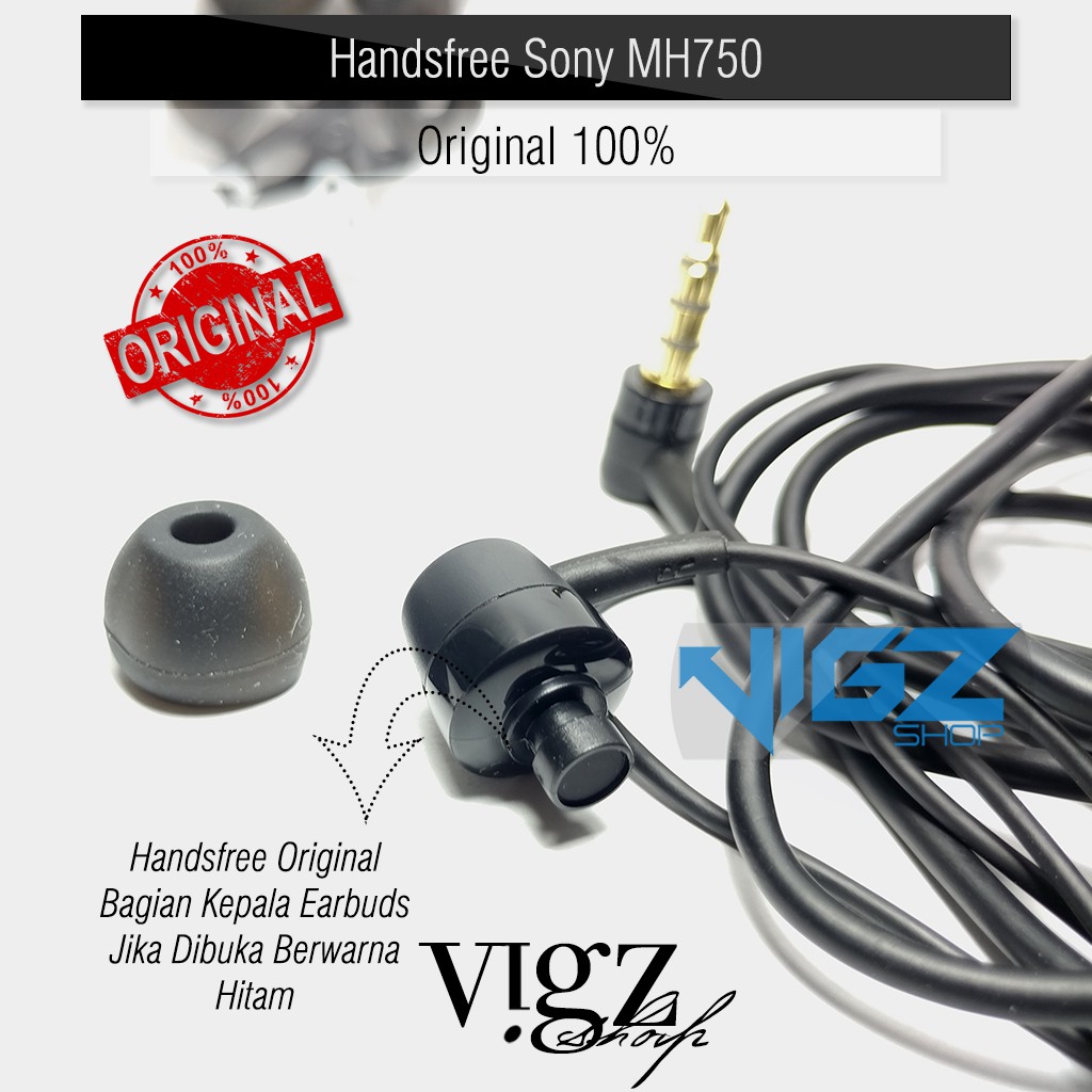 Handsfree Eaphone Sony MH750 MH-750 Original 100%