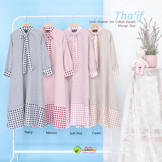 Thaif by Moslem Libasuna | gamis anak  | gamis anak katun | gamis anak branded