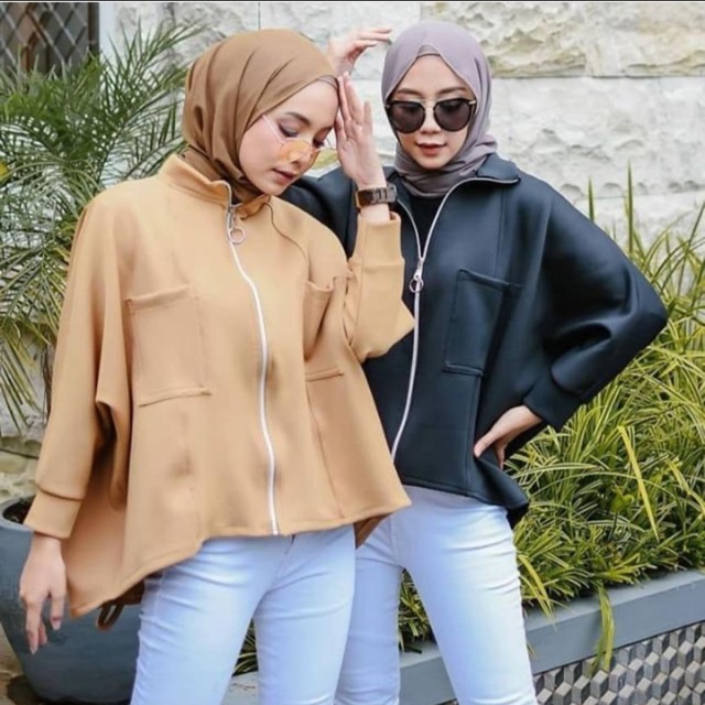 JAKET SCUBA/FLESI JAKET POLOS