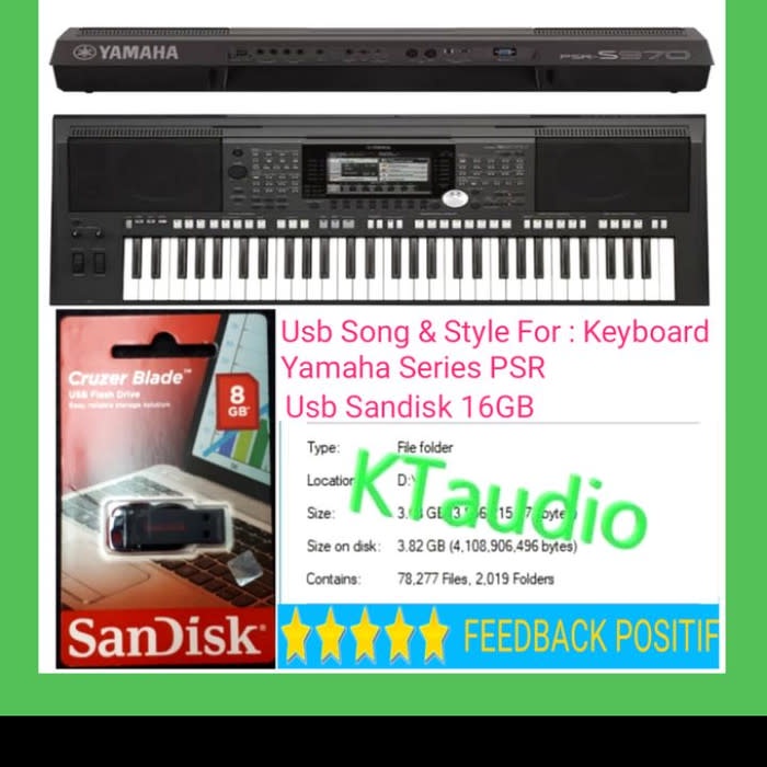 USB SONG STYLE KEYBOARD YAMAHA 70rb lagu Shopee Indonesia