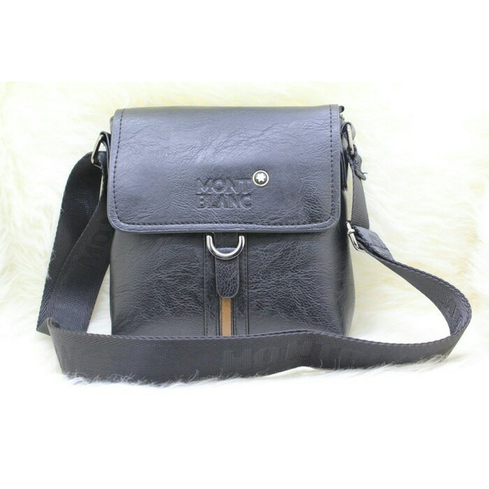 Tas Selempang Pria MontBlanc Leather Casual