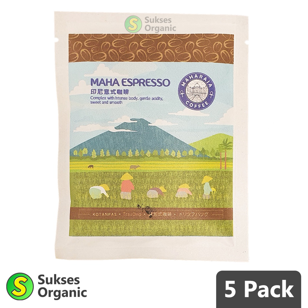 

Drip Coffee MAHA ESPRESSO Kopi Tanpa Ampas Maharaja 5PCS