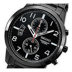 Seiko Mens SNN279P1 Chronograph Full Black | Jam Pria SNN279