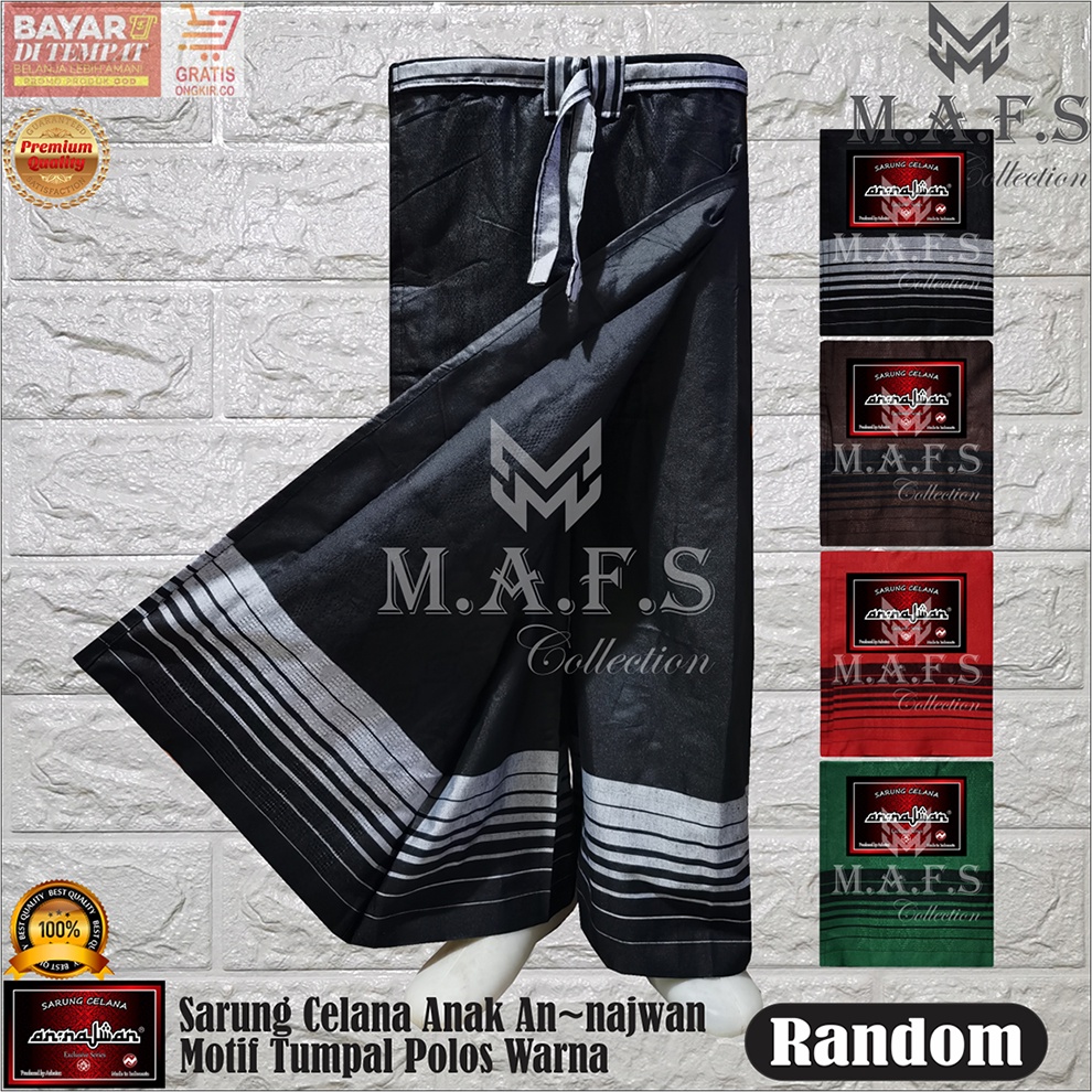 SARUNG CELANA ANAK ANNAJWAN TUMPAL POLOS WARNA