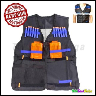 Nerf Tactical Vest Rompi Jaket Bracer Quick Reload Peluru Nerf Shopee Indonesia - roblox nerf tactical vest id