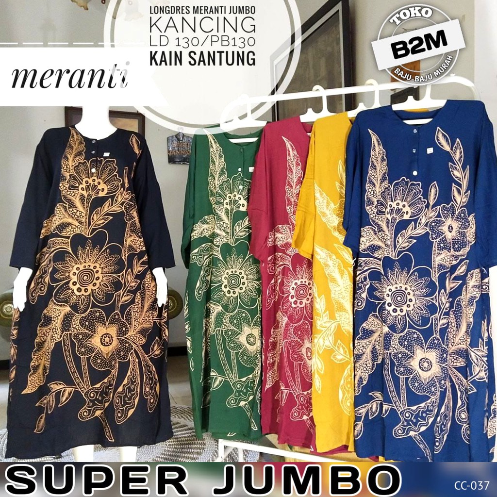 Longdress Jumbo Longdres Jumbo Meranti Varian Warna Kode CC-037