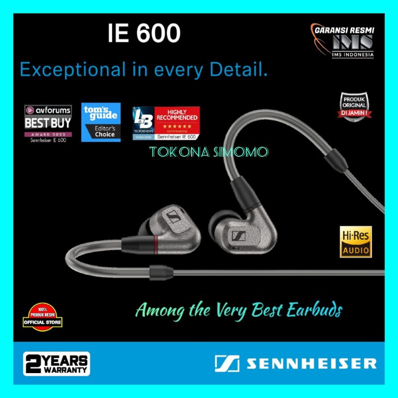 SENNHEISER IE 600 / IE600 Premium Audiophile In-Ear Monitors Original