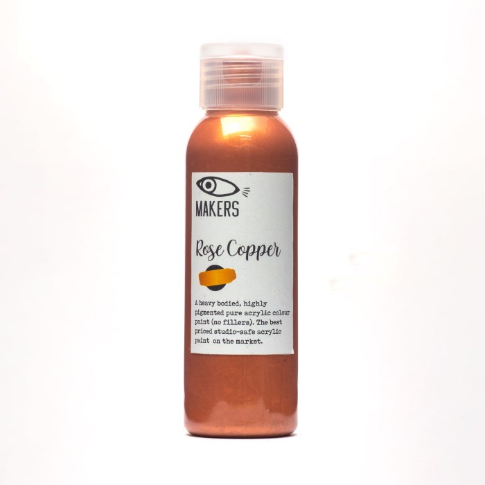 

Rose Copper Acrylic Paint 100ml by MAKERS