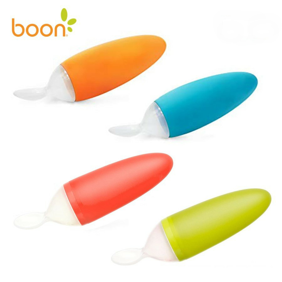 Newmei - Boon Squirt Silicone Baby Food Dispensing Spoon / Botol Sendok 4m+ (Tersedia varian warna)