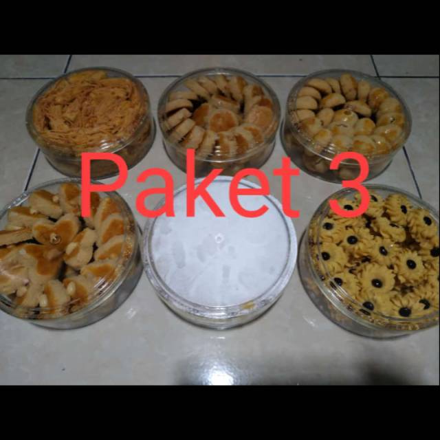 

Paket kue kering isi 6