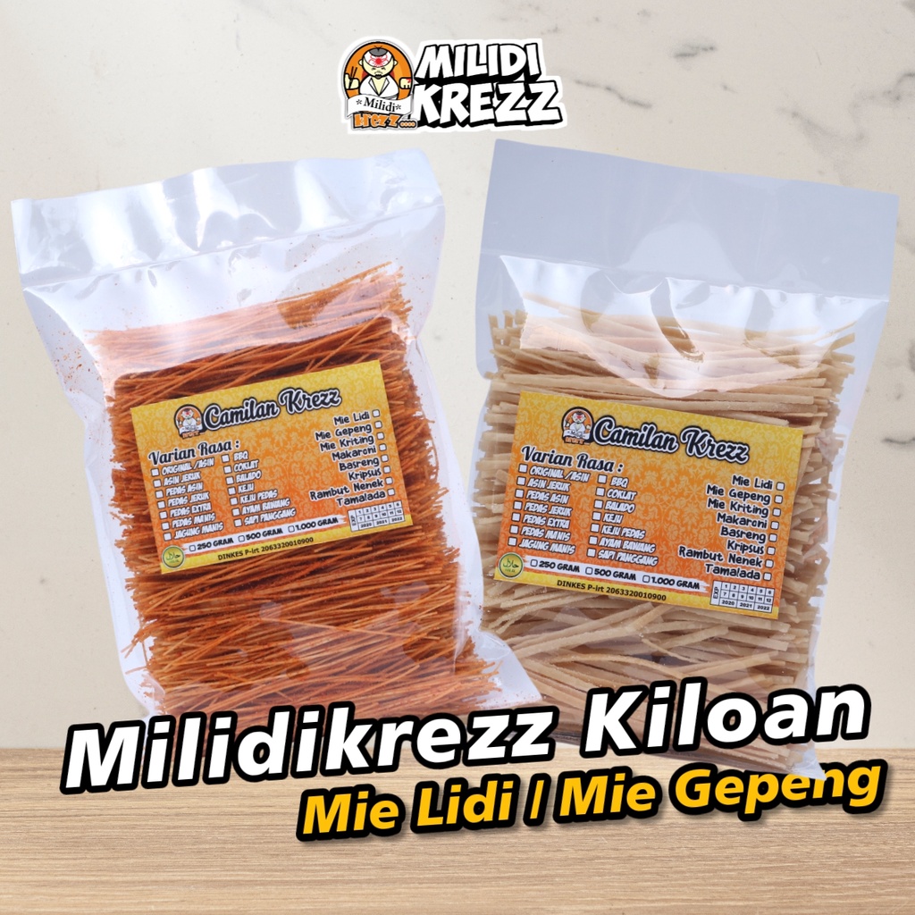 

Mie Lidi kiloan 1kg Grosir Milidikrezz