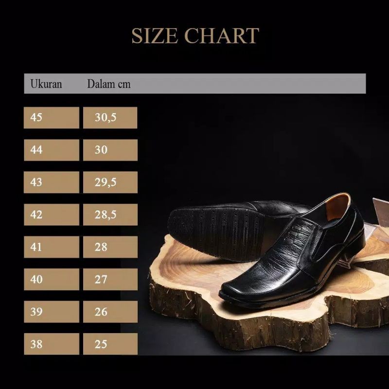 SEPATU KULIT PRIA PANTOFEL FORMAL SIMPLE TANPA TALI BRAND LOCAL INDONESIA ODON CIBADUYUT NYAMAN