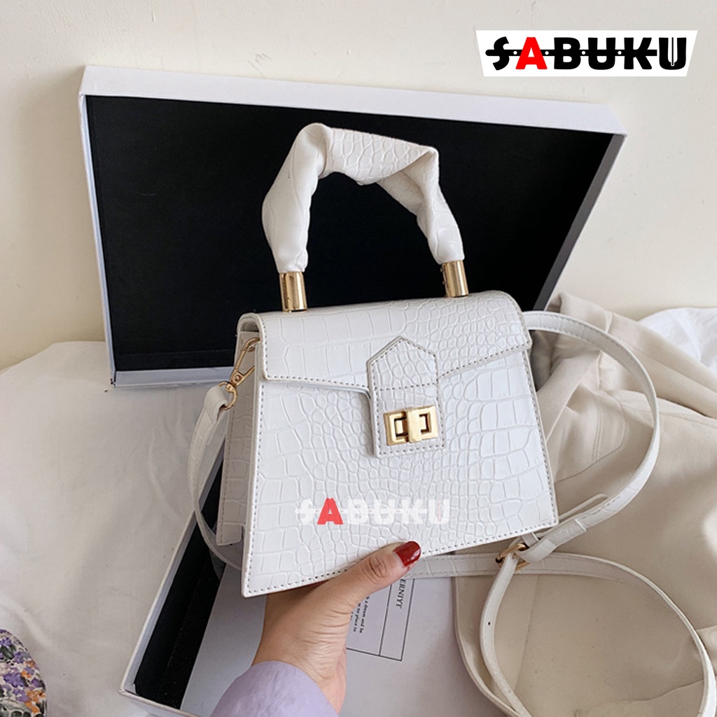 Tas Selempang Wanita Korea Fashion Croco Tas Bahu Tas Selempang Wanita High Quality -179