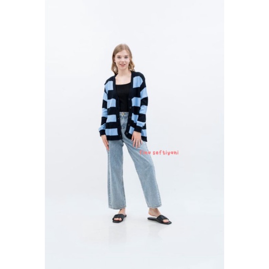 Cardigan tate knit oversize unisex