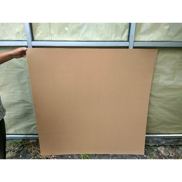 READY STOK--          Kardus E-Flute Premium Corrugated Lembaran Karton Eflood Warna Polos Coklat