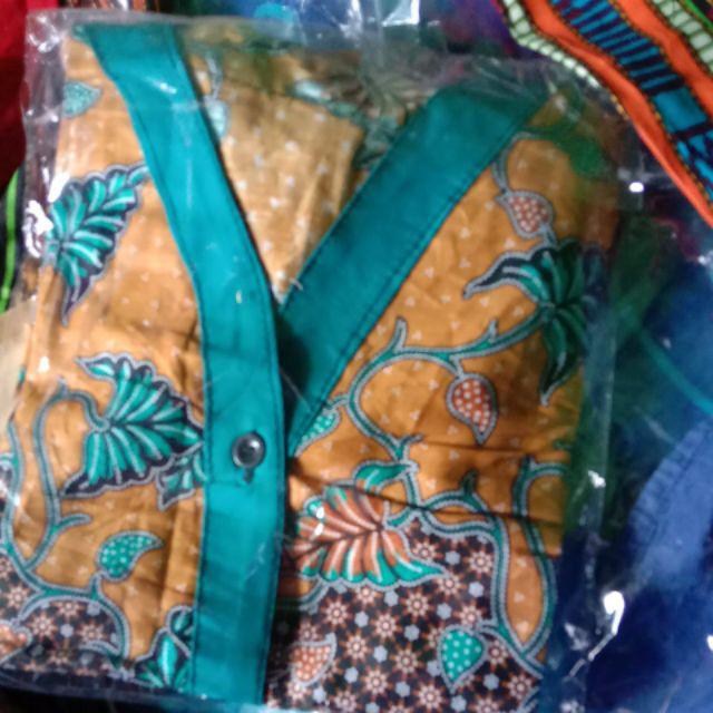 Baju Tidur Anak Pria Wanita Motif Batik Pekalongan Cerah Termurah Usia 1-5 Tahun