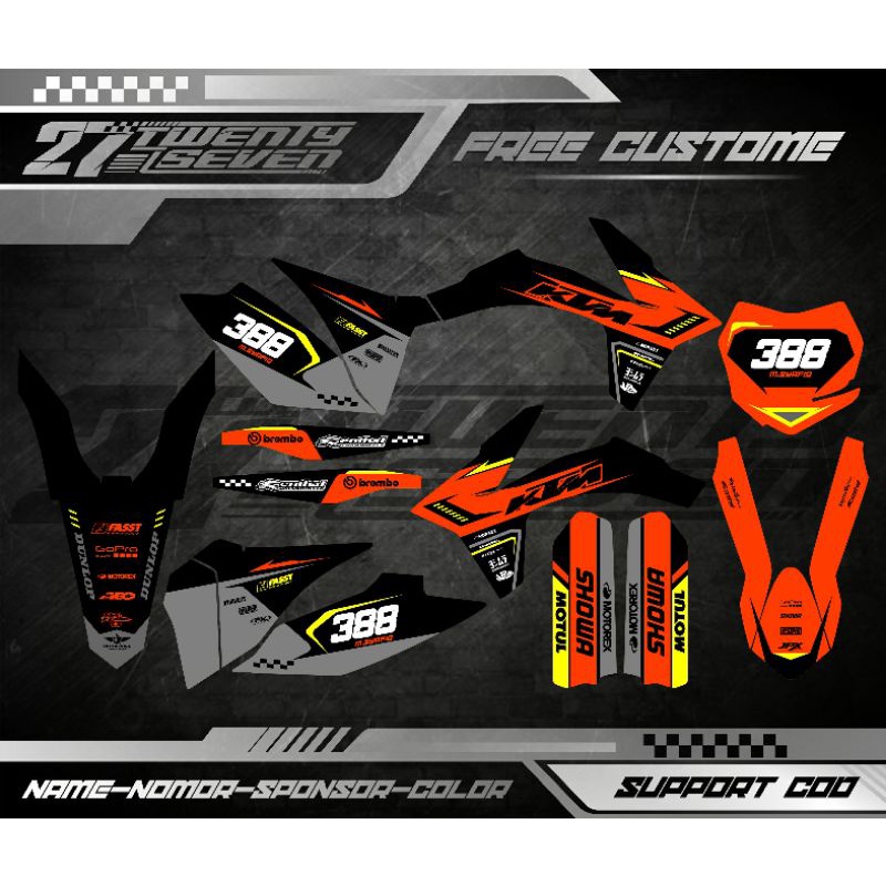 DECAL KTM 250 SIXDAY KTM 85