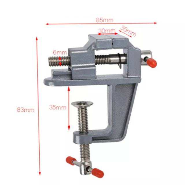 DIY Tools Clamp Meja Catok Vise Table Ragum Mini / Catok Meja Mini untuk Craft / Tukang Kayu