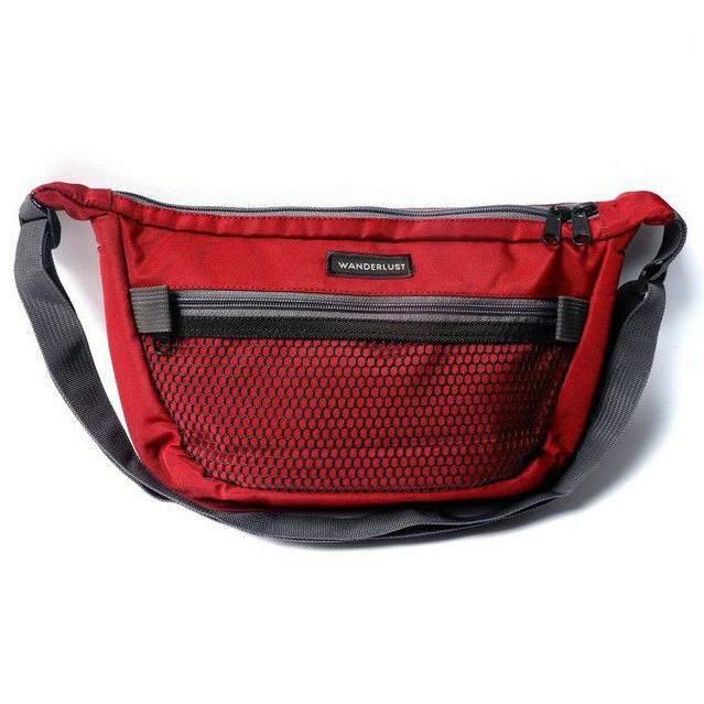 Wanderlust - Tas Selempang Sling Bag - Frisco - Maroon Grey