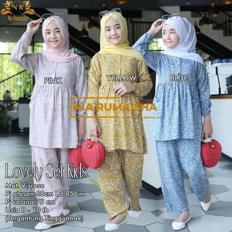 Gamis LOVELY SET KIDS original by Nia Rumaisha