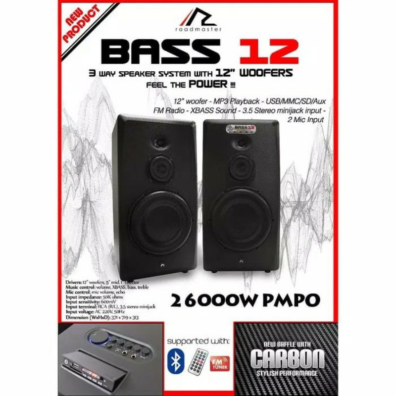 Speaker Aktif Roadmaster Bass 12
