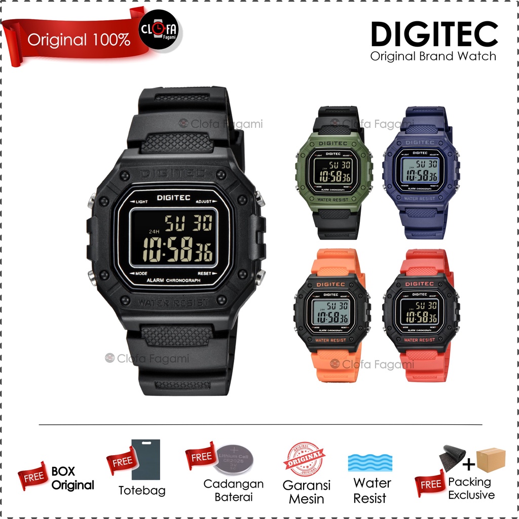 DIGITEC SQUARO / clofafagami/ JAM TANGAN OUTDOOR / JAM TANGAN ORIGINAL / JAM DIGITEC ORIGINAL / JAM 