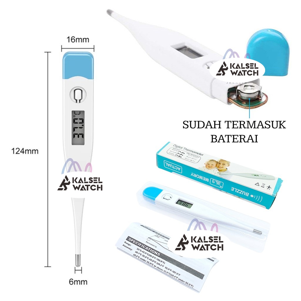 Thermometer Digital Alat Ukur Suhu Tubuh Termometer Dewasa Anak Bayi Badan Ketiak Mulut Rectum Air ACK40