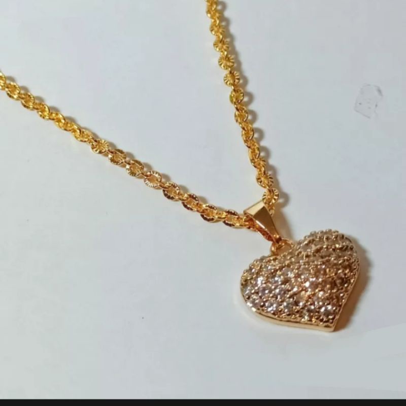 kalung Perhiasan fashion wanita terbaru 2022(kalung Nuri love) kalung titanium asli anti luntur anti karat , perhiasan mirip mas asli, perhiasan berlapis emas 24 k,kalung wanita import