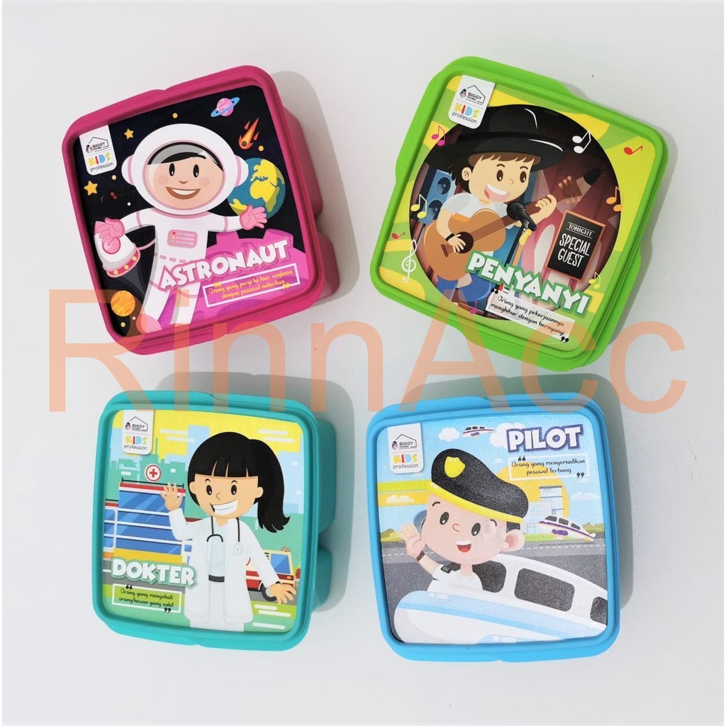 Lunch Box Tempat Kotak Makan Gambar Souvenir Ulang Tahun / Wadah Bekal Anak Emoticon