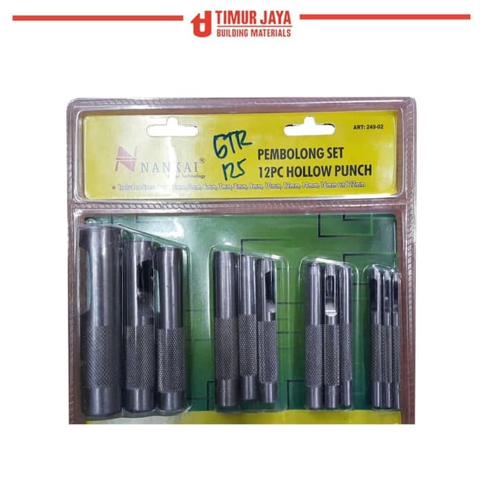 

Plong Set 12pcs Nankai / Pembolong / Hollow Punch 12 pcs