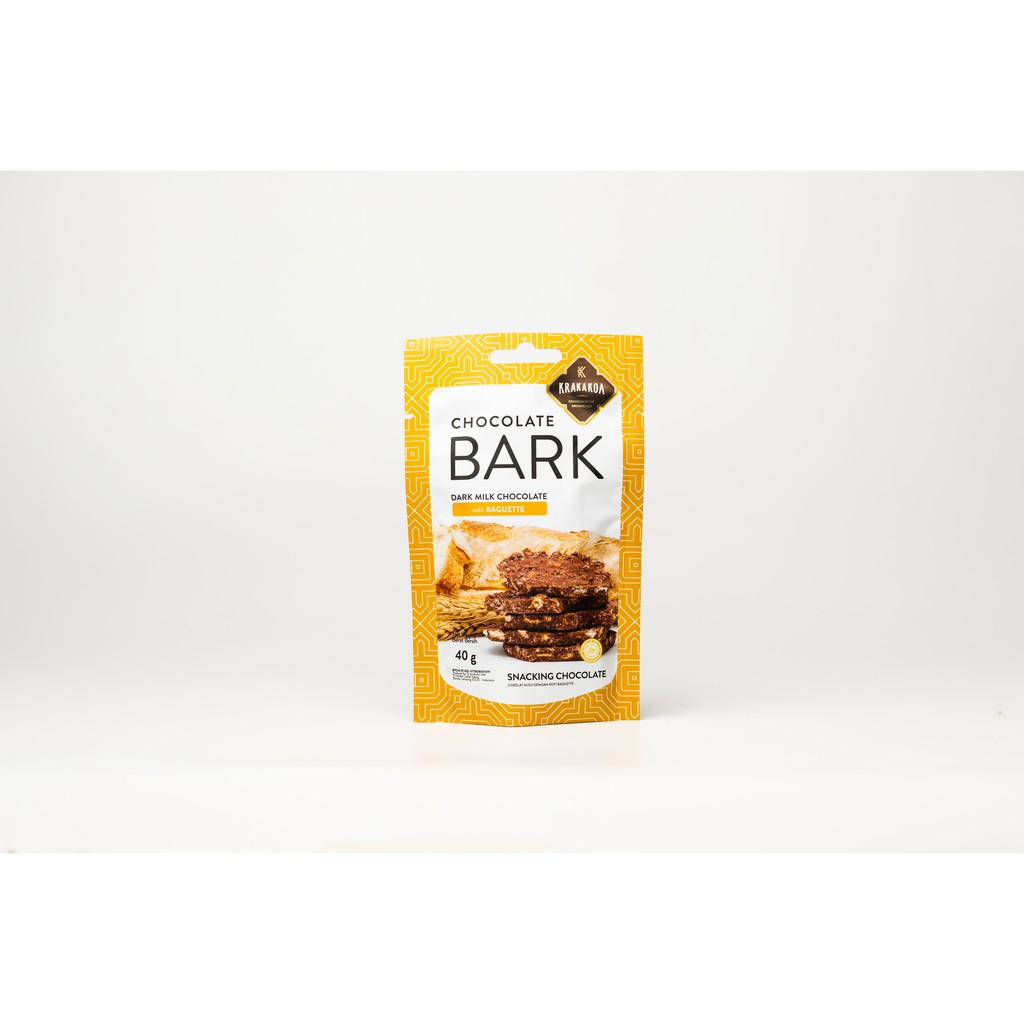 

Mini Chocolate Bark, Dark Milk Chocolate with Baguette - Krakakoa