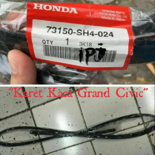 Karet kaca depan honda grandcivic sh4