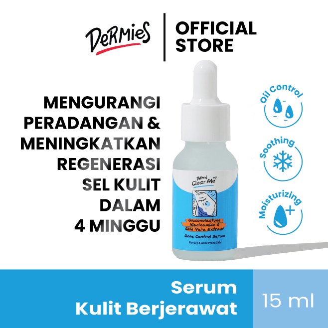 Dermies Acne Combo - Clear Me Serum dan Toner Anti Jerawat