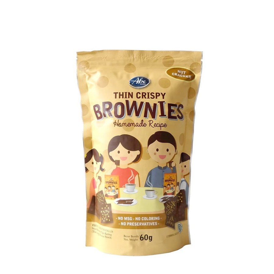 BROWNIES THIN CRISPY NUT CRACKER 60GR