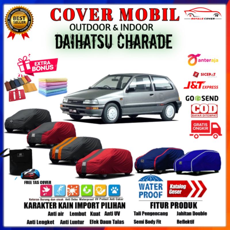 Body Cover Mobil Charade, Sarung Mobil Daihatsu Charade G10, Slimut Mantol Tutup Pelindung