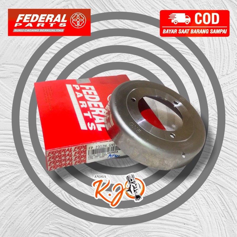 MANGKOK KAMPAS GANDA Rumah Kampas Ganda Otomatis Grand Supra X Fit New Revo Legenda ASLI FEDERAL