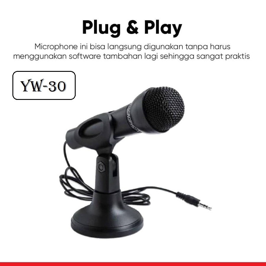 Microphone Mini YW-30 M-TECH With Stand