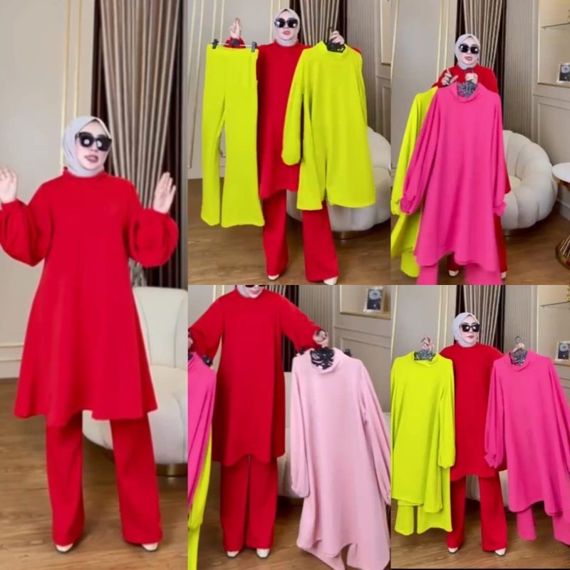 one set setelan shella saukia