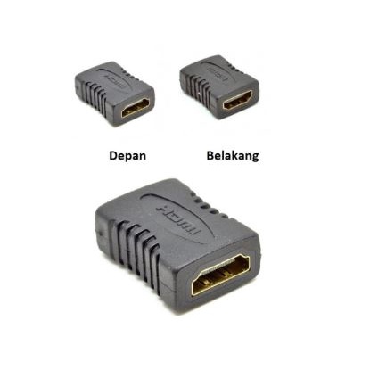 Connector hdtv female-female 4k 2k uhd adapter - Sambungan Konektor gender Hdtv f-f
