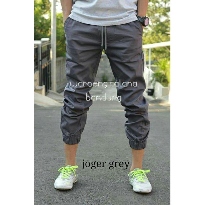 Celana Joger Jogger Pria Wanita Premium Outfit Jogger Pants Polos Panjang Katun Ngaret Dewasa