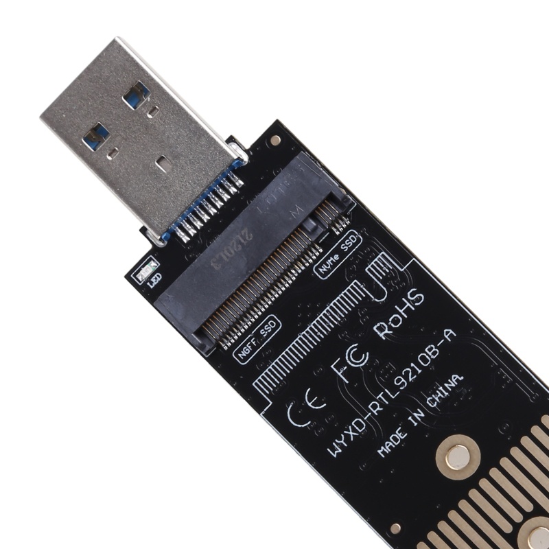 Btsg NVME USB 3.1 Adapter M-Key to USB Card Reader Bridge Chip Dengan 10gbps Untuk 950.960.970 Evo/Pro