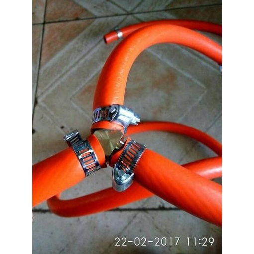 ❉ selang cabang Oven gas. 2meter + regulator ➩