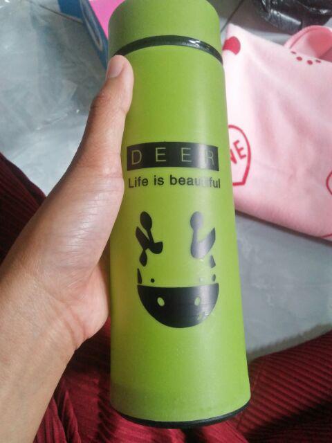 Termos Life Kaca Animal 450ml / Botol Minum Kaca Animal