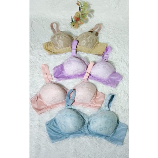 promo 3 pcs bh wanita//bh barukat//bh tanpa kawat bh Busa tipis