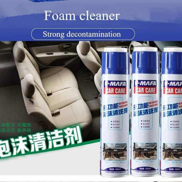 V-MAFA 650ml Cleaner Car Care Pembersih Interior Mobil Tanpa Air Multifungsi Mobil Motor Sofa Sepatu