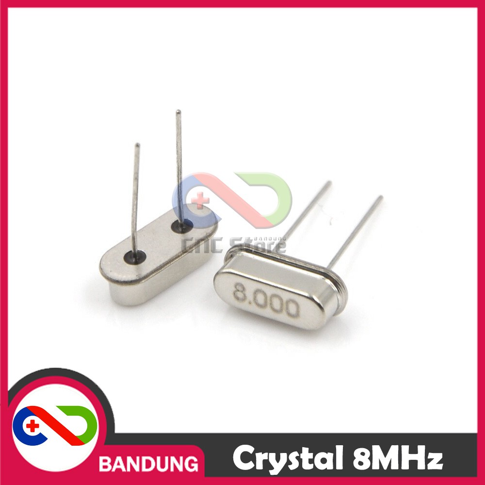 CRYSTAL XTAL OSCILLATOR OSILATOR 8MHZ DIP HC-49S 8 MHZ